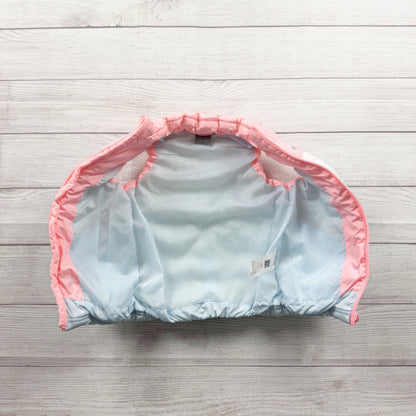 Puma Girls Puffer Vest Pink White Light Blue Mint Colorblock Zip Up XXS 3-4