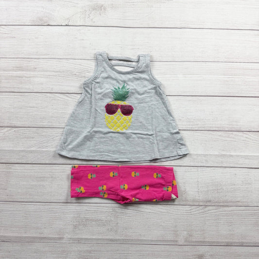 Jessica Simpson Baby Girl 2-Piece Outfit Set Pineapple 12-18 Months
