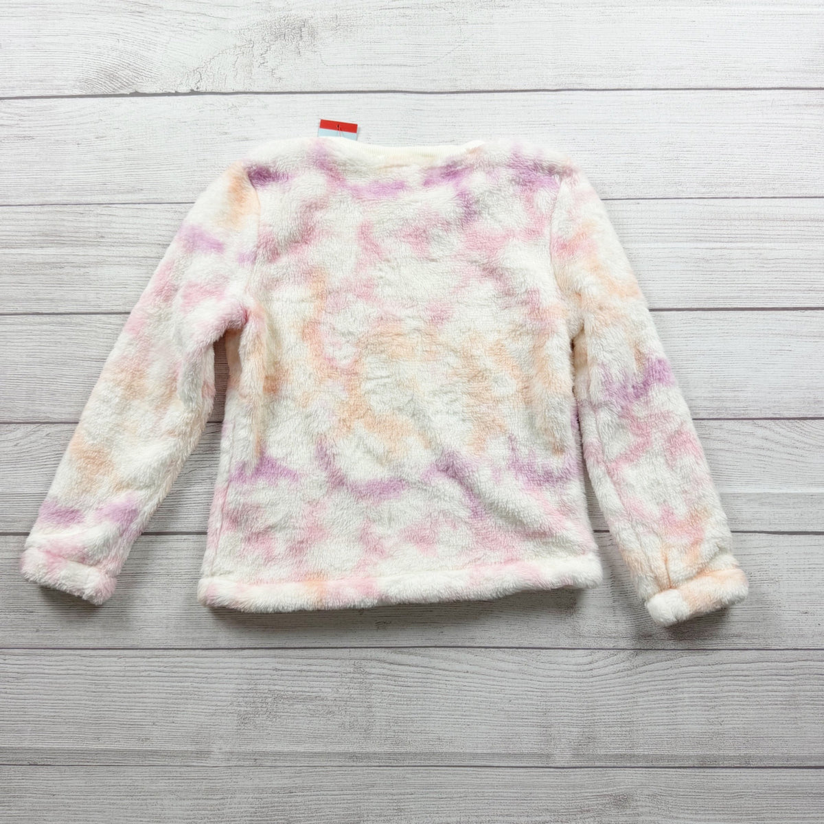 Cat & Jack Girls Fuzzy Tie Dye Long Sleeve Pullover Sweater NWT M 7-8