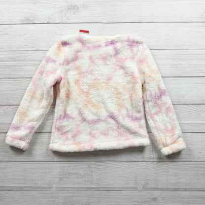 Cat & Jack Girls Fuzzy Tie Dye Long Sleeve Pullover Sweater NWT M 7-8