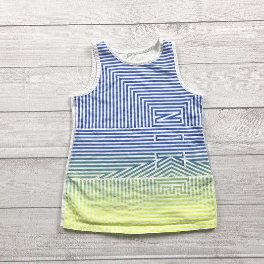 Nike Girls Sleeveless Gradient Striped Tee Tank Top Small