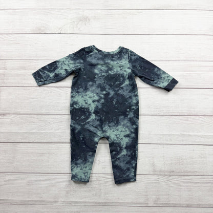 Old Navy Baby Boy Romper Tie Dye One Piece Long Sleeve Outfit 6-12 Months