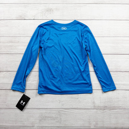 Under Armour Boys Long Sleeve Shirt Space Astronaut Baseball Graphic Tee NWT 6