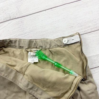 Lands End Girls Khaki Uniform Skort Adjustable Waist Stretch Blend 12