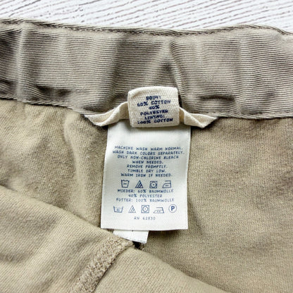 Lands End Girls Khaki Uniform Skort Adjustable Waist Stretch Blend 12