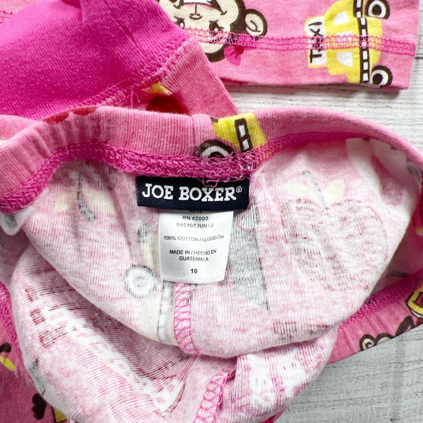 Joe Boxer Kids New York City Print Pink Long Sleeve Pajama Set 10