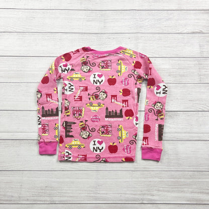 Joe Boxer Kids New York City Print Pink Long Sleeve Pajama Set 10