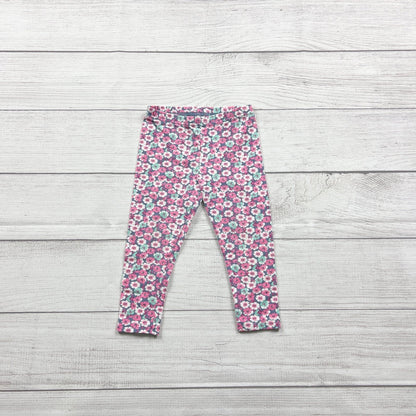 Carter’s Floral Leggings Toddler Girls Flower Print Stretch Pants 12-18 Months