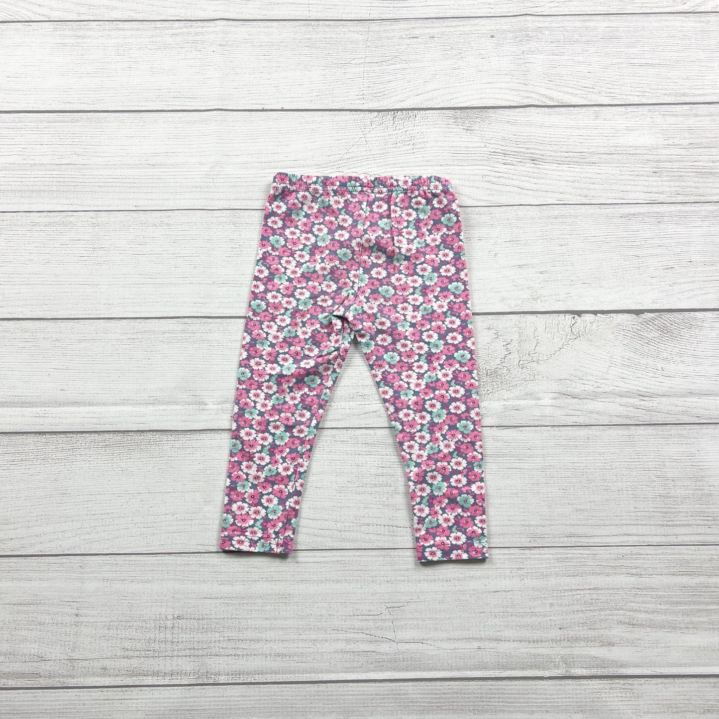 Carter’s Floral Leggings Toddler Girls Flower Print Stretch Pants 12-18 Months