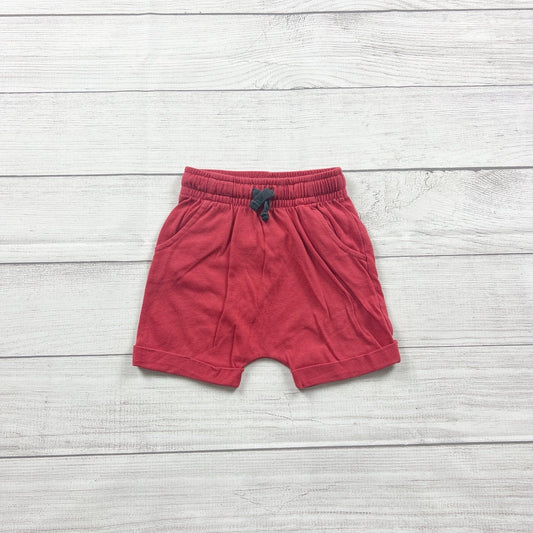 Cat & Jack Toddler Shorts Red Knit Drawstring Pull On Harem Casual 2T