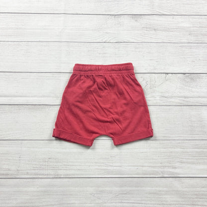 Cat & Jack Toddler Shorts Red Knit Drawstring Pull On Harem Casual 2T