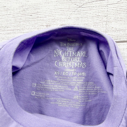 Disney Nightmare Before Christmas Long Sleeve Shirt Character Graphic XS 4-5