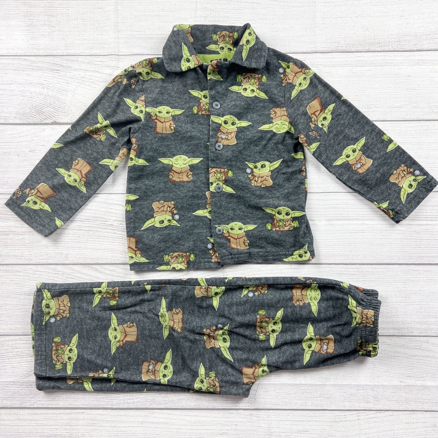 Star Wars The Mandalorian Grogu Baby Yoda Pajama Set 2 Piece Sleepwear 4T