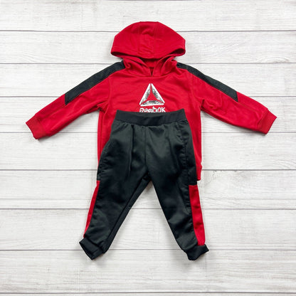 Reebok Toddler Outfit Set Hoodie + Jogger Pants 2-Piece Tracksuit 18-24 Months