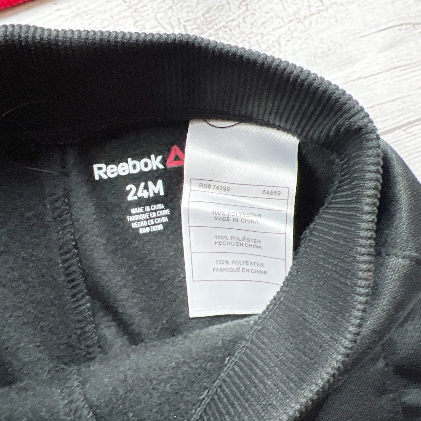 Reebok Toddler Outfit Set Hoodie + Jogger Pants 2-Piece Tracksuit 18-24 Months