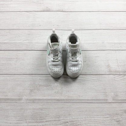 Nike Court Borough Low Recraft Toddler Sneakers White Jade Ice Velcro Shoes 10 C