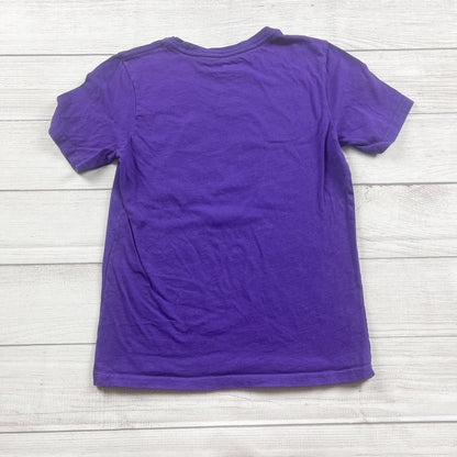 Fortnite Purple Graphic Tee Kids Shirt Cube Design Short Sleeve L 10-12