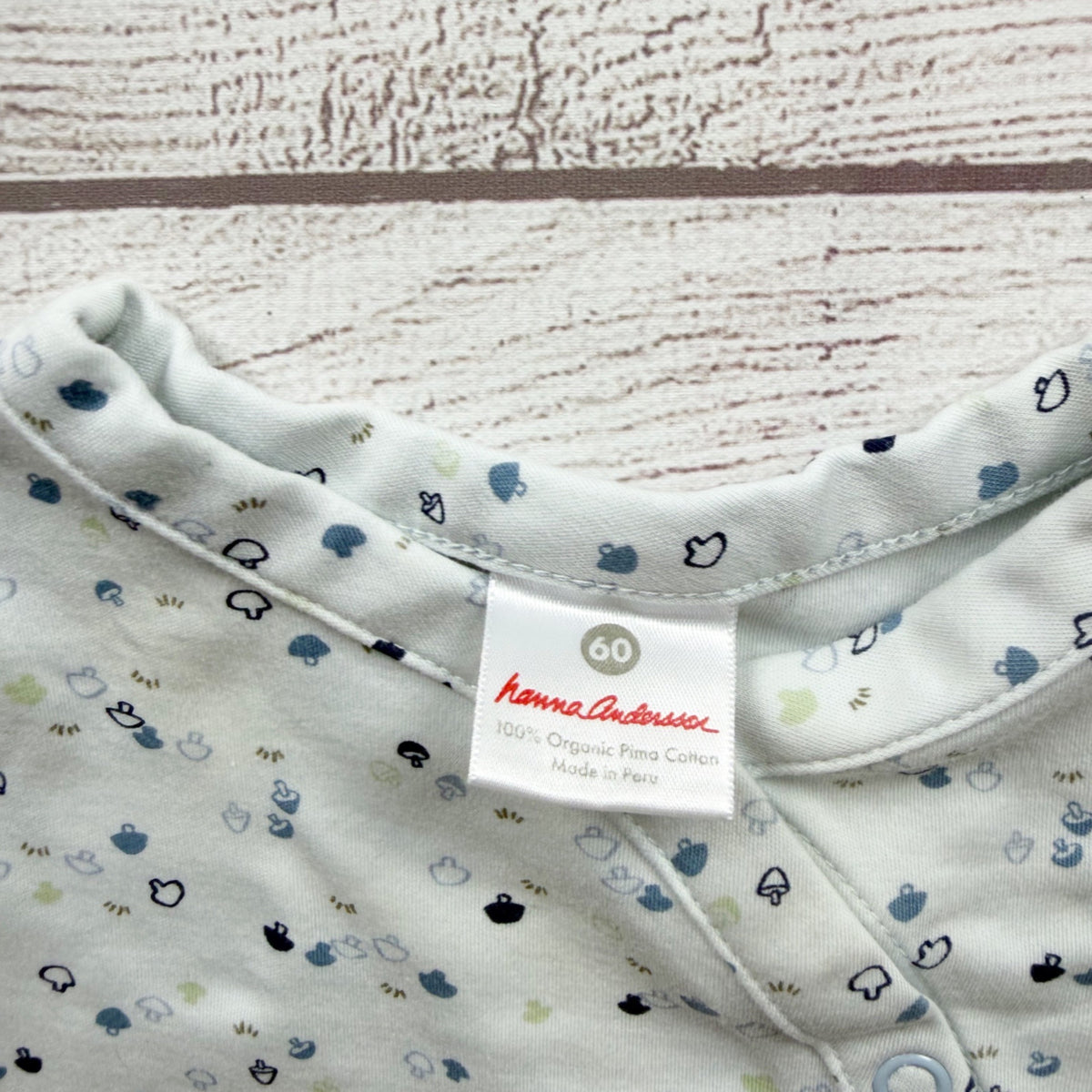 Hanna Andersson Baby Footless Romper Sleep Play Mushroom Pajamas 3-6 Months