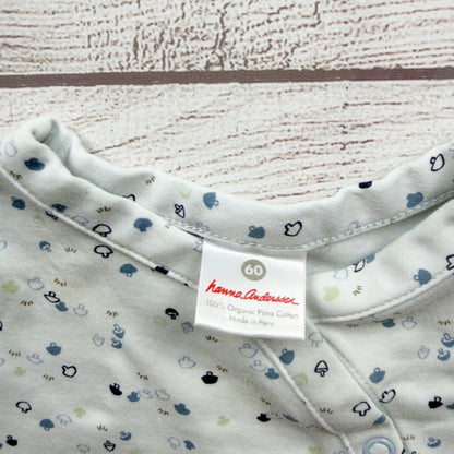 Hanna Andersson Baby Footless Romper Sleep Play Mushroom Pajamas 3-6 Months