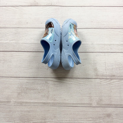 Disney Frozen Kids Blue Clogs Anna Elsa Slip On Shoes US 11 12
