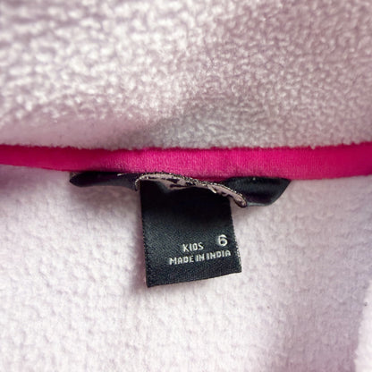 Eddie Bauer Kids Fleece Pullover Purple Pink Colorblock 6