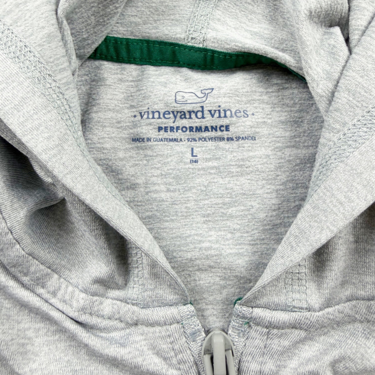 Vineyard Vines Performance Zip Hoodie Gray Lightweight Performance Jacket L 16