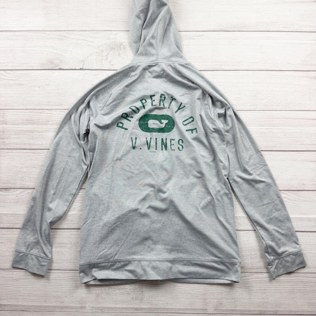 Vineyard Vines Performance Zip Hoodie Gray Lightweight Performance Jacket L 16