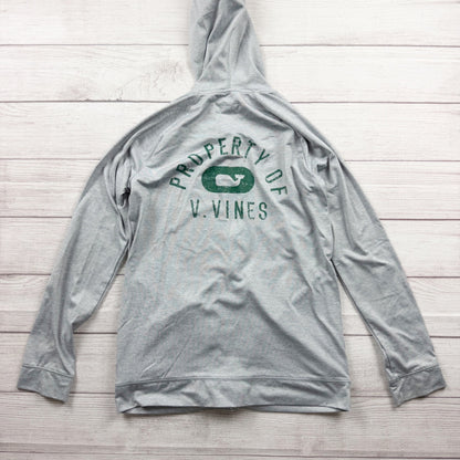 Vineyard Vines Performance Zip Hoodie Gray Lightweight Performance Jacket L 16