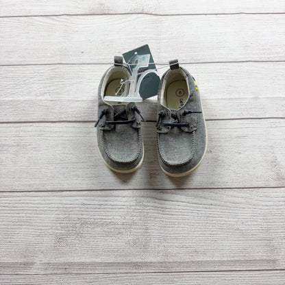 Cat & Jack Gray Canvas Slip On Boat Shoes Toddler Lightweight Casual Sole NWT 8