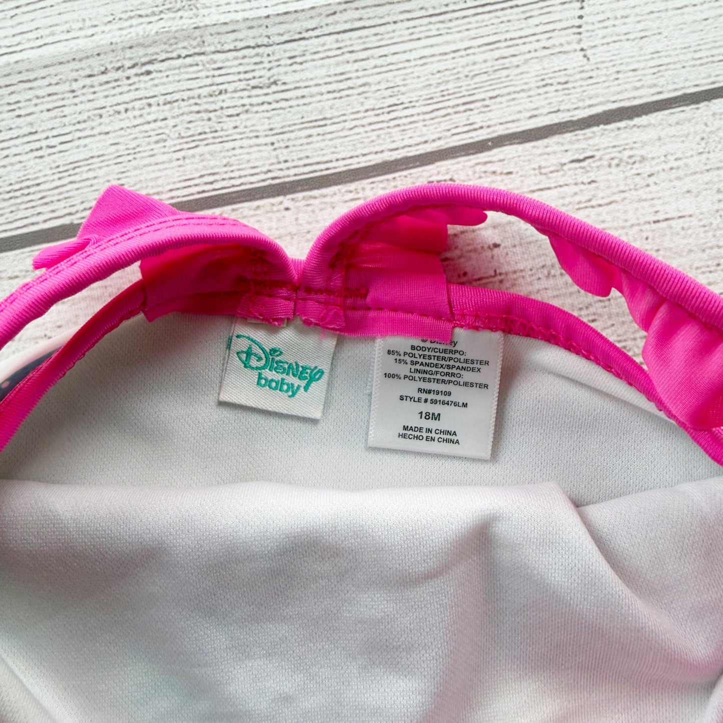 Disney Baby Little Mermaid Ariel One Piece Swimsuit Bathing Suit 12-18 Months