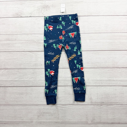 Old Navy Kids Holiday Christmas Pajama Set Santa Print Cotton Two Piece NWT 3T