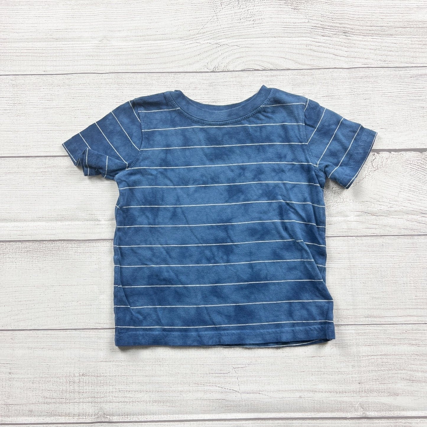 Jumping Beans Blue Tie Dye Striped Short Sleeve T-Shirt 12-18 Months