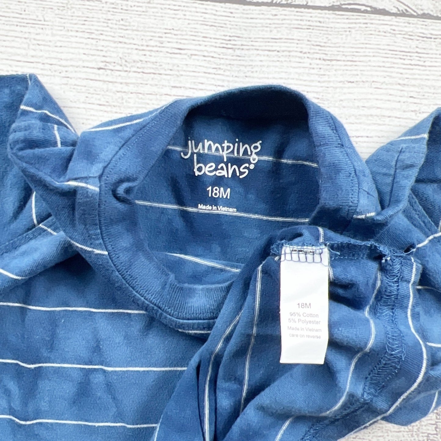 Jumping Beans Blue Tie Dye Striped Short Sleeve T-Shirt 12-18 Months