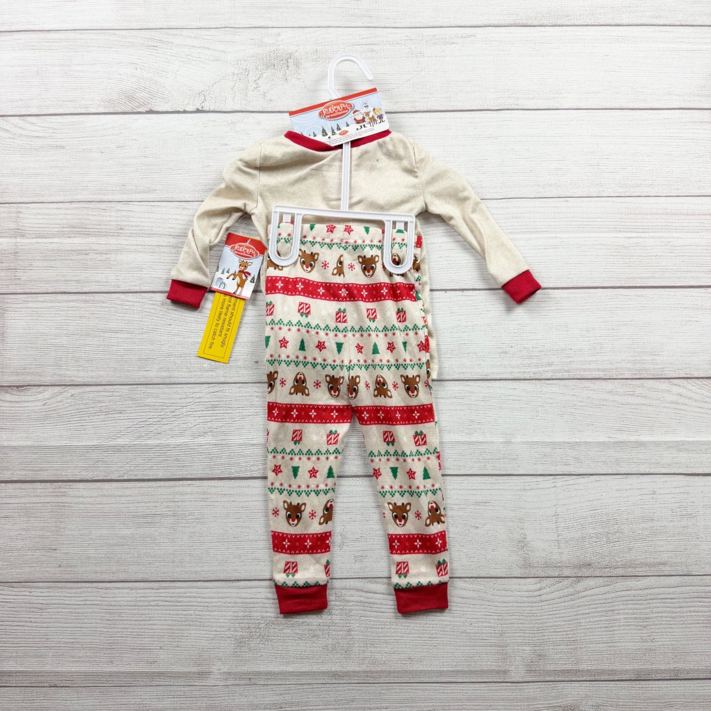 Rudolph The Red Nosed Reindeer Baby Pajama Set Christmas NWT 12-18 Months