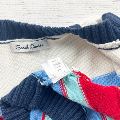 Sarah Louise Multicolor Striped Knit Zip-Up Jacket Toddler 2-3 Years