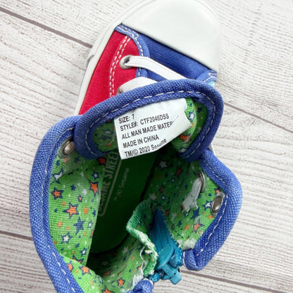 Sesame Street Toddler High-Top Sneakers Cookie Monster Elmo Character Shoes 7