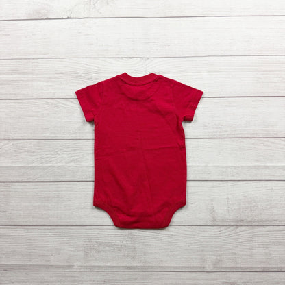 Carhartt Baby Boys Red Explore More Graphic Short Sleeve Bodysuit 6-9 Months