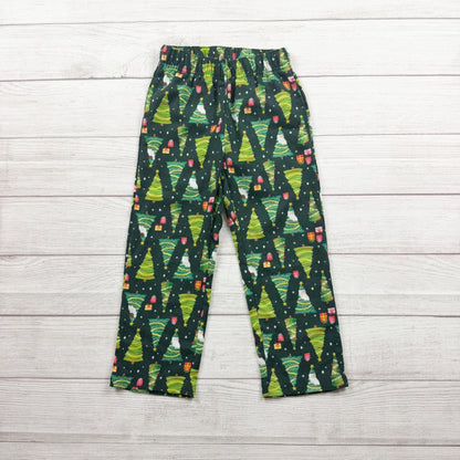 Old Navy Christmas Tree Pajama Set Buttoned Collared Green XS 5