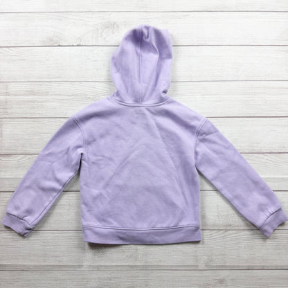 Cat & Jack Girls Lavender Hoodie Love Glitter Graphic S 6-7