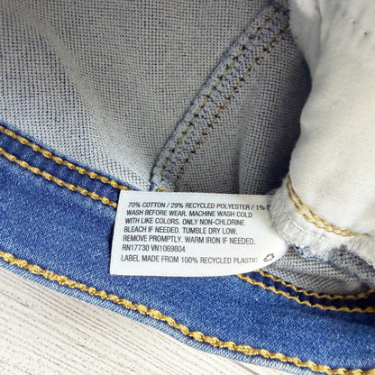 Cat & Jack Toddler Girls Blue Denim Jacket Button Front Snap Pockets 2T