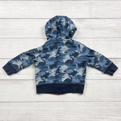 Baby Gap Camo Zip Up Hoodie GAP Logo Hooded Sweatshirt 12-18 Months