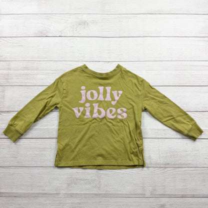 Little Co. by Lauren Conrad Kids Shirt “Jolly Vibes” Long Sleeve Graphic Top 4