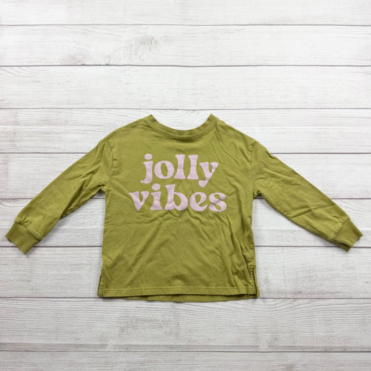 Little Co. by Lauren Conrad Kids Shirt “Jolly Vibes” Long Sleeve Graphic Top 4