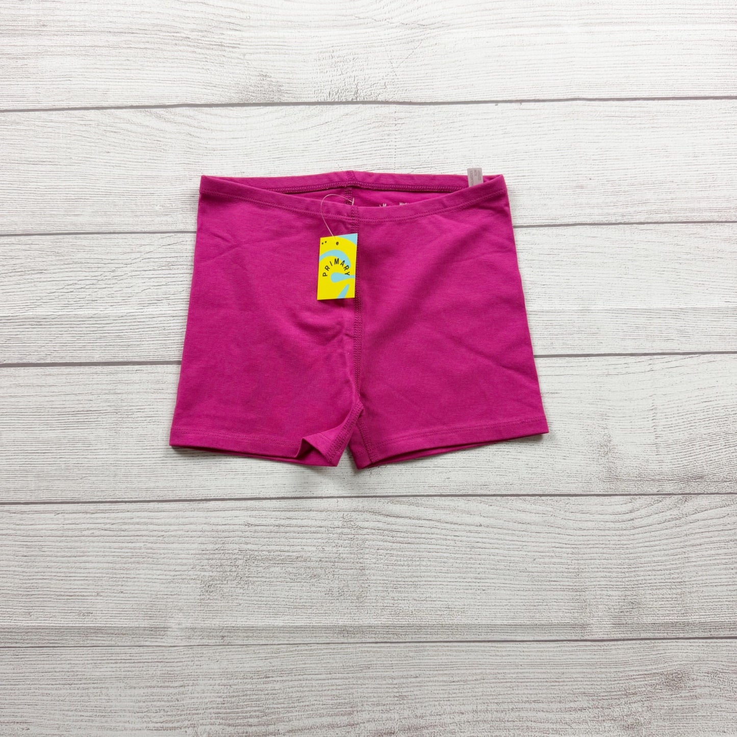 Primary Kids Raspberry Pink Solid Bike Shorts NWT 6-7