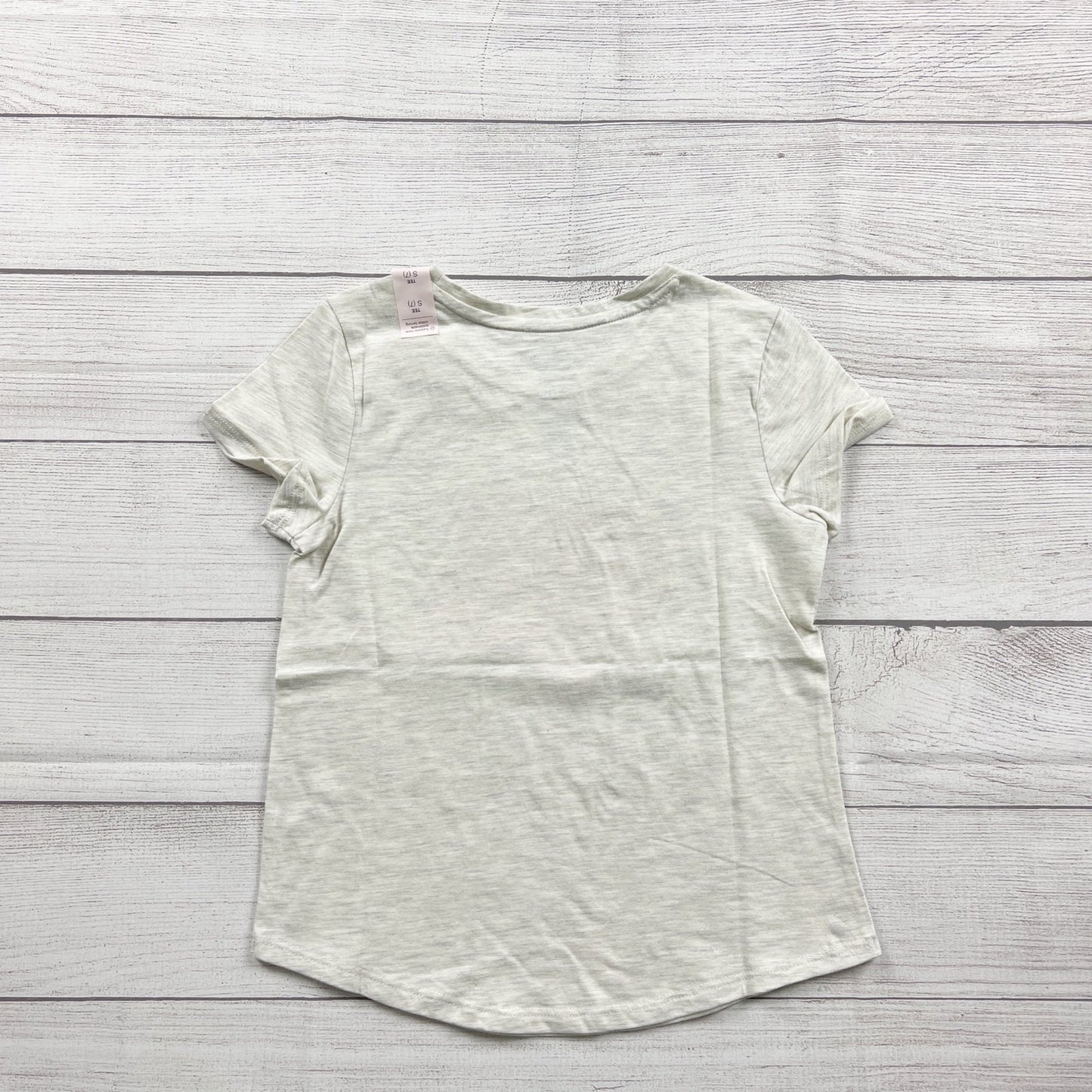 SO Girls 100% Pumpkin Spice Graphic Short Sleeve Tee Ivory NWT S 7
