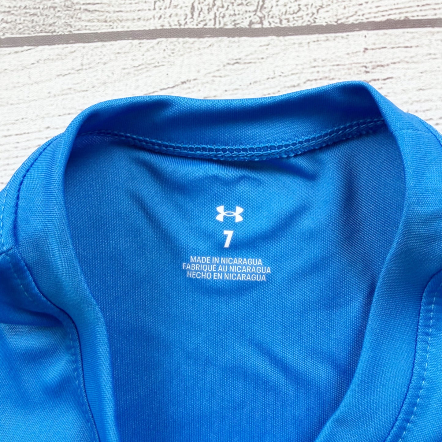 Under Armour Boys Long Sleeve Shirt Space Astronaut Baseball Graphic Tee 7