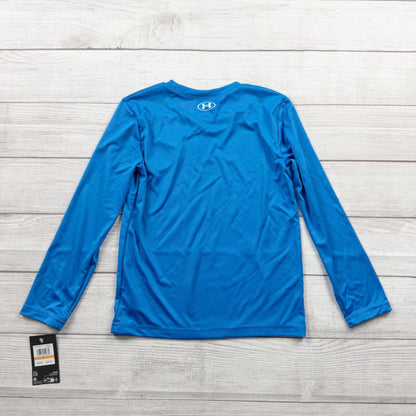 Under Armour Boys Long Sleeve Shirt Space Astronaut Baseball Graphic Tee 7