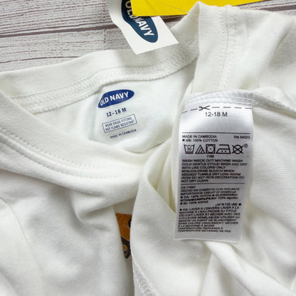 Old Navy Toddler Boys Construction Print Pajama Set NWT 12-18 Months