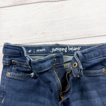 Jumping Beans Straight Fit Boys Jeans Dark Wash Adjustable Waist 4T