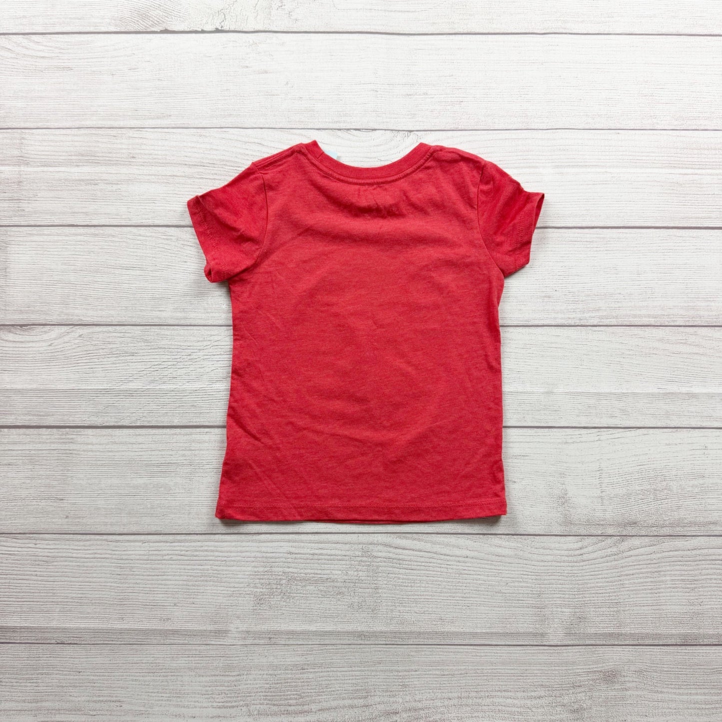 Cat & Jack Toddler Graphic Tee Happy Campers Red Short Sleeve NWT 3T